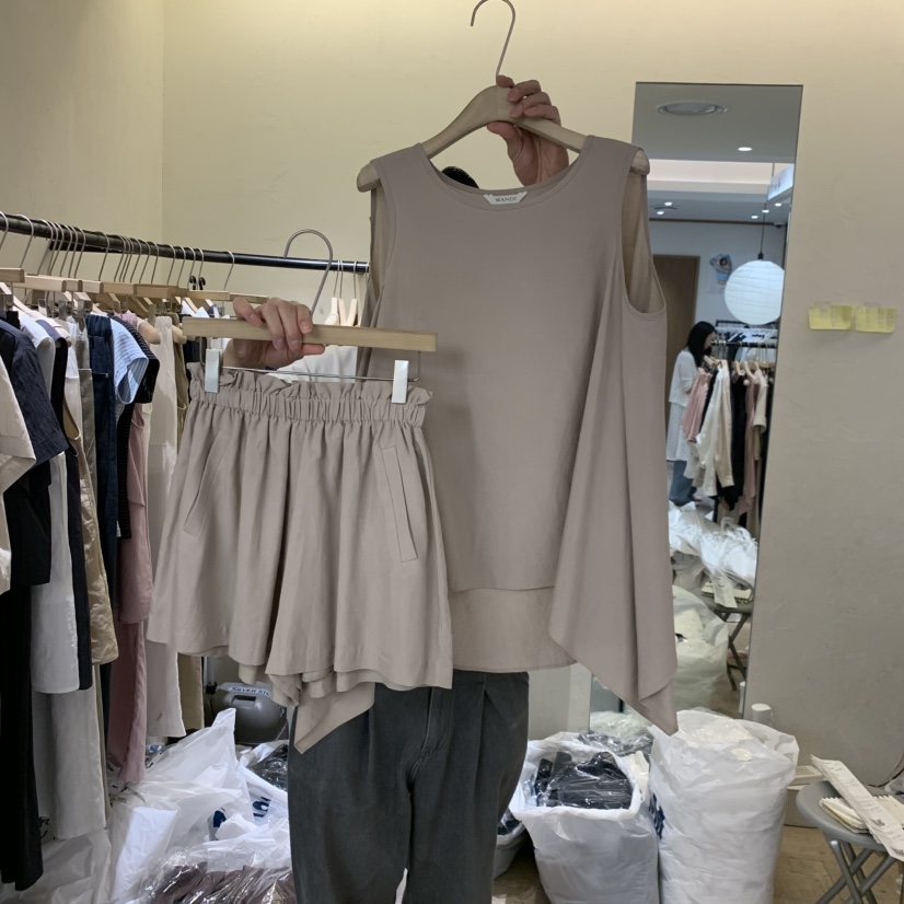 W AND J韓國直郵女裝新款26夏季人氣職業熱賣時尚休閑套裝W AND J套裝圖色1