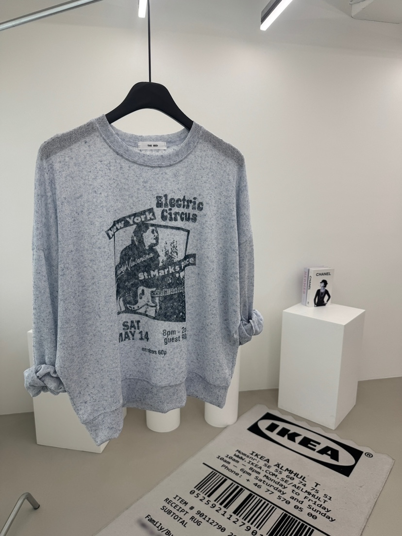 RED-A東大門實拍韓國女裝新品熱賣26春夏推薦長袖T恤亞麻RED-A長袖T恤圖色2