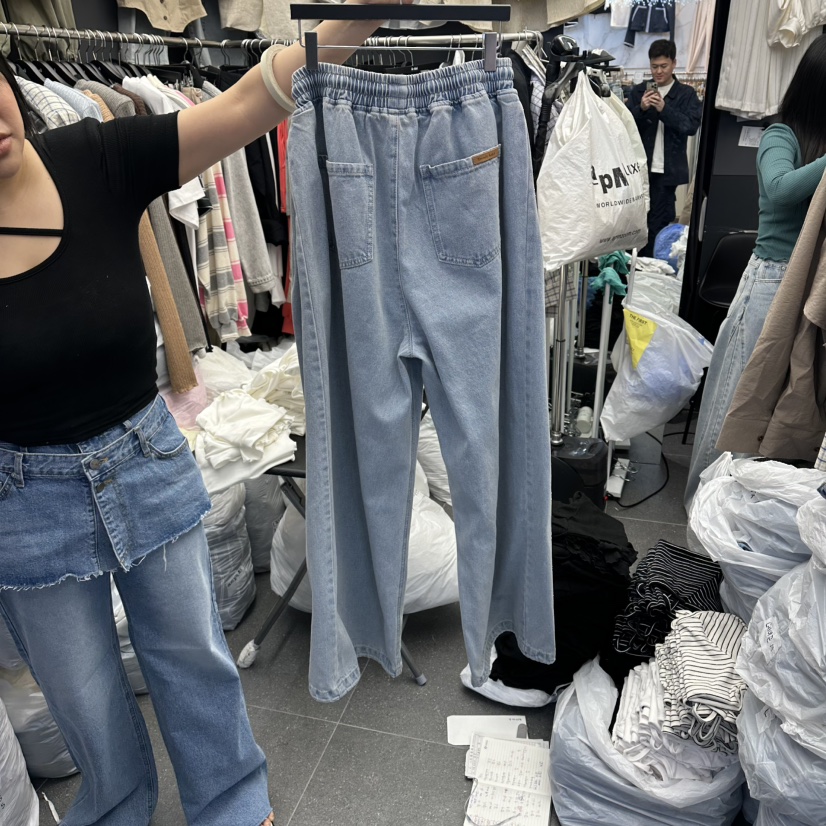A-DEL韓國直郵實拍女裝新品熱賣26春夏休閑時尚推薦牛仔褲A-DEL牛仔褲