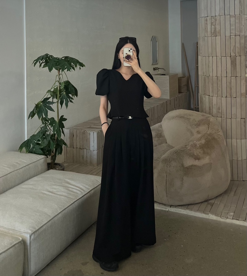 AMUSE SEOUL韓國東大門代購女士新款熱賣26夏季休閑套裝AMUSE SEOUL套裝