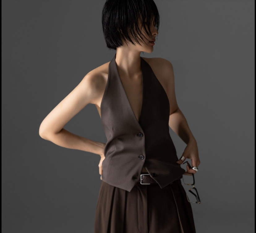 PAPERMOON韓國東大門代購女士新款推薦26春夏時尚馬甲修身paper moon馬甲圖色3
