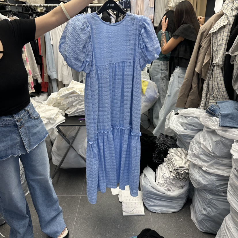 A-DEL韓國東大門代購女裝新款26春夏熱賣推薦休閑連衣裙A-DEL連衣裙圖色1