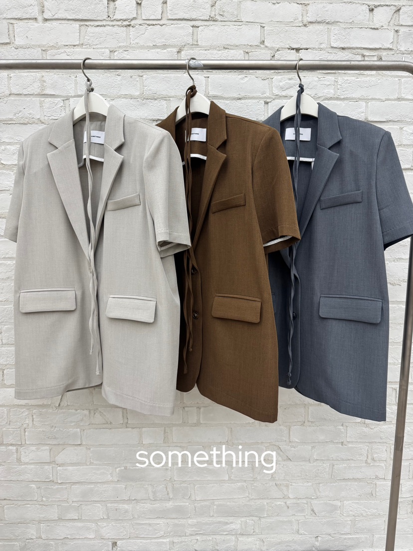 SOMETHING-L/FANCY韓國東大門直郵女裝新品人氣夾克含繩SOMETHING-L/FANCY夾克