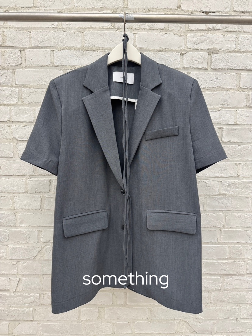 SOMETHING-L/FANCY韓國東大門直郵女裝新品人氣夾克含繩SOMETHING-L/FANCY夾克圖色1