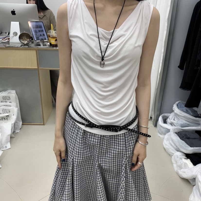 STAINLESS韓國東大門直郵女裝新款26夏季吊帶背心不含項鏈STAINLESS吊帶/背心圖色1