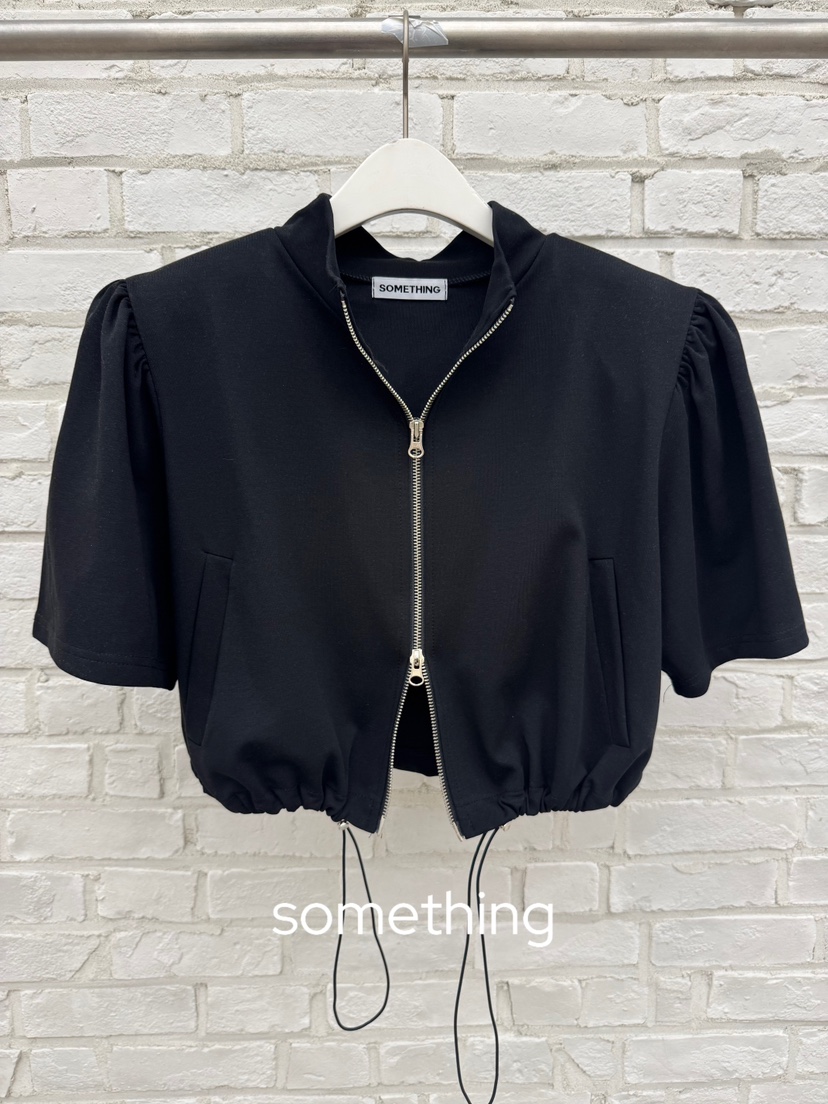 SOMETHING-L/FANCY韓國直郵女士新款人氣襯衫蕾絲衫拉鏈SOMETHING-L/FANCY襯衫/蕾絲衫圖色3