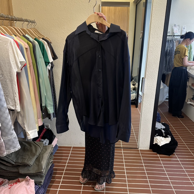 CHOI-L東大門實拍韓國女士新品熱賣休閑襯衫蕾絲衫天絲絲綢CHOI襯衫/蕾絲衫圖色8