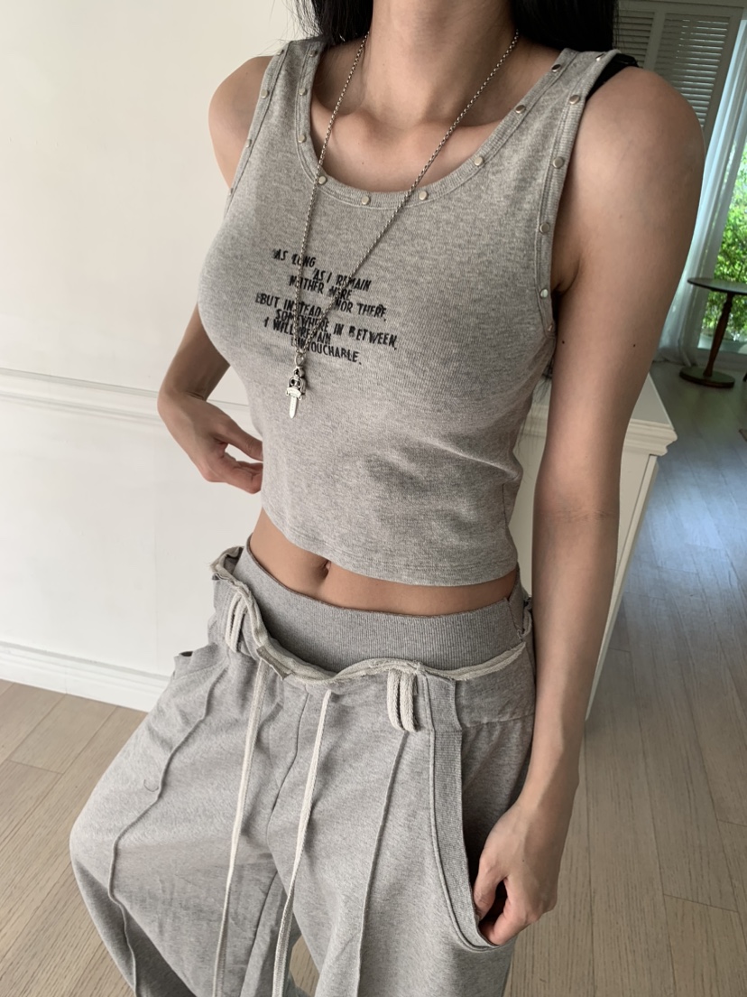 BADCALM東大門實拍韓國女裝新款時尚職業26夏季休閑吊帶背心BADCALM吊帶/背心