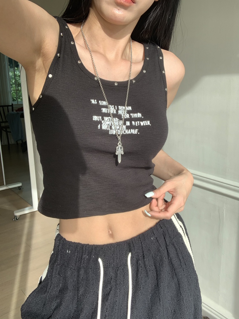 BADCALM東大門實拍韓國女裝新款時尚職業26夏季休閑吊帶背心BADCALM吊帶/背心圖色4