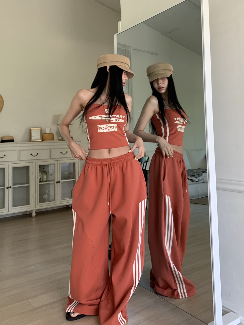 BADCALM韓國直郵女裝新品時尚休閑26夏季26春夏推薦休閑褲BADCALM休閑褲