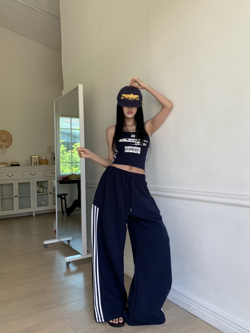 BADCALM韓國直郵女裝新品時尚休閑26夏季26春夏推薦休閑褲BADCALM休閑褲