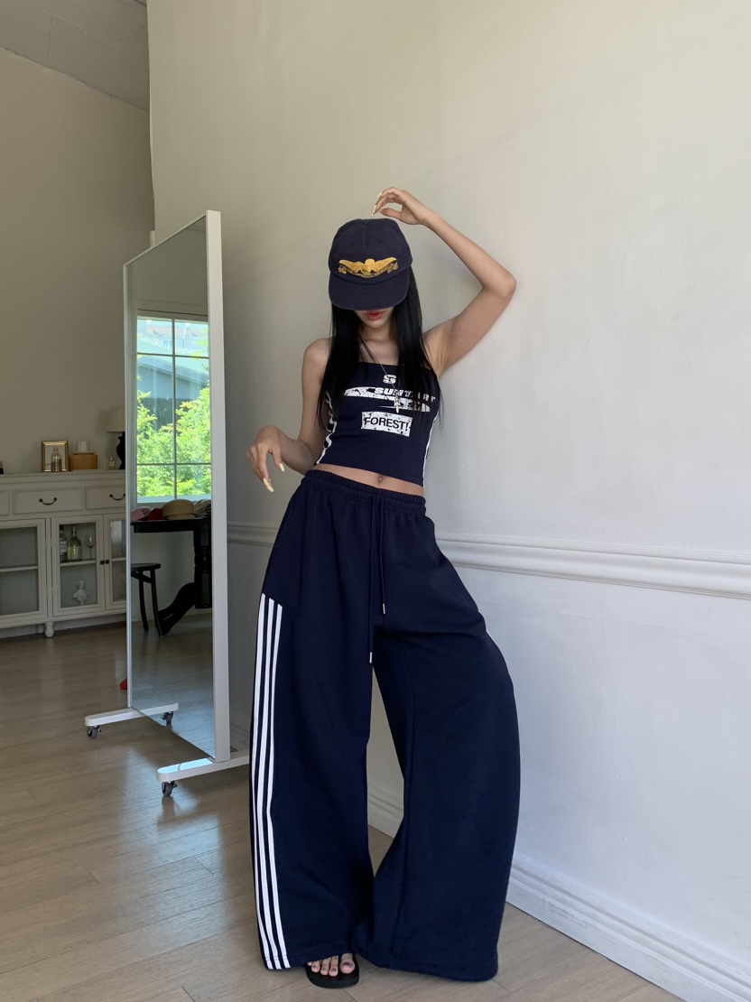 BADCALM韓國直郵女裝新品時尚休閑26夏季26春夏推薦休閑褲BADCALM休閑褲
