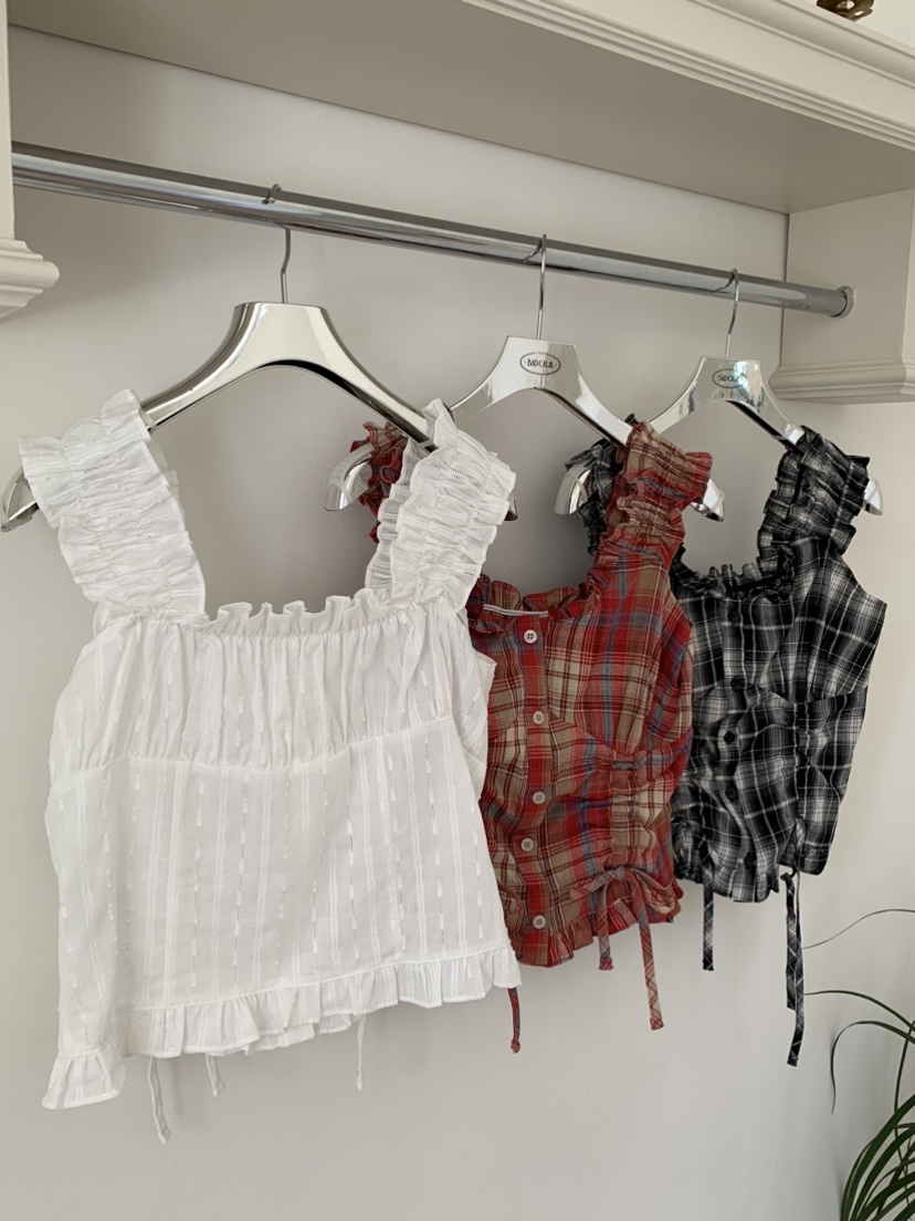 BADCALM韓國東大門直郵女裝新品休閑26夏季襯衫蕾絲衫露肩BADCALM襯衫/蕾絲衫