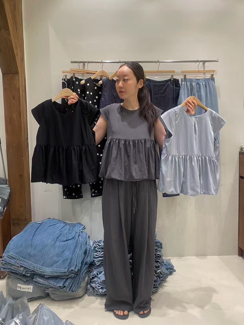 ONDO-P韓國直郵實拍女裝新品26春夏休閑推薦熱賣襯衫蕾絲衫ONDO-P襯衫/蕾絲衫