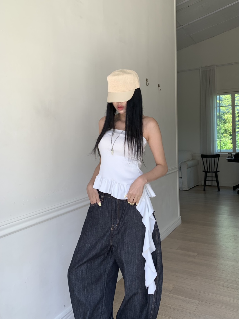 BADCALM韓國直郵女士新款26夏季26春夏推薦時尚職業吊帶背心BADCALM吊帶/背心