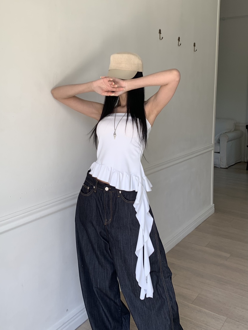 BADCALM韓國直郵女士新款26夏季26春夏推薦時尚職業吊帶背心BADCALM吊帶/背心