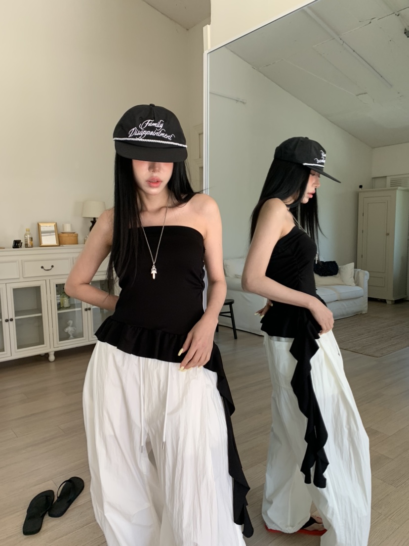 BADCALM韓國直郵女士新款26夏季26春夏推薦時尚職業吊帶背心BADCALM吊帶/背心