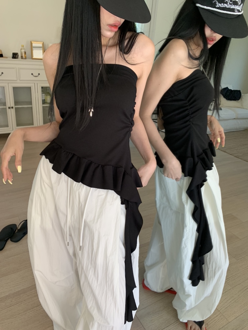 BADCALM韓國直郵女士新款26夏季26春夏推薦時尚職業吊帶背心BADCALM吊帶/背心圖色3