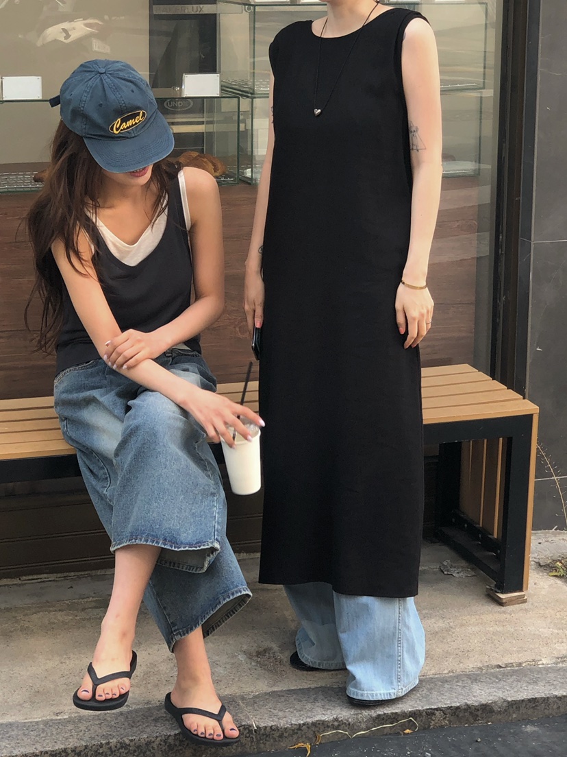 ONDO-P韓國直郵女士新款26春夏職業人氣熱賣休閑連衣裙絲帶ONDO-P連衣裙