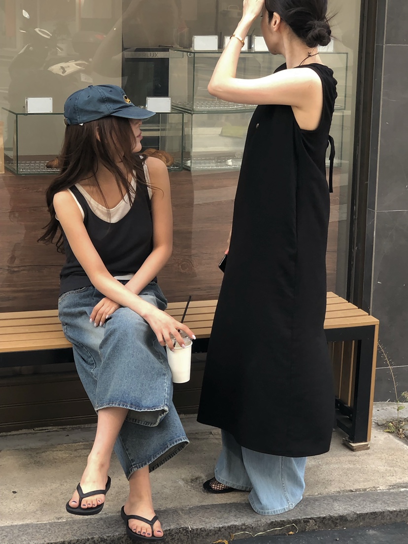 ONDO-P韓國直郵女士新款26春夏職業人氣熱賣休閑連衣裙絲帶ONDO-P連衣裙