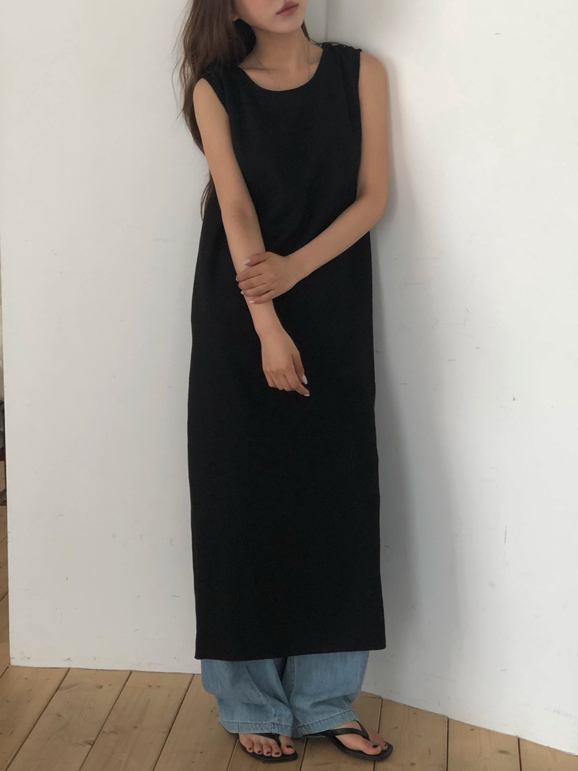 ONDO-P韓國直郵女士新款26春夏職業人氣熱賣休閑連衣裙絲帶ONDO-P連衣裙