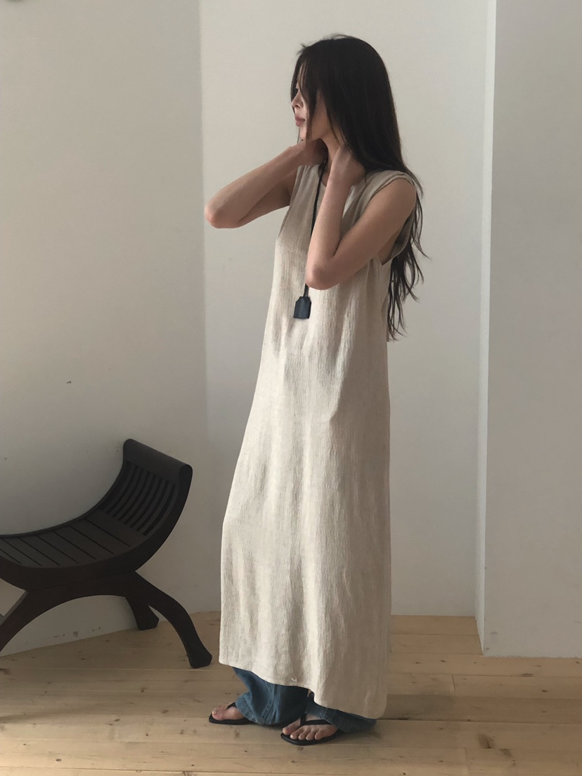 ONDO-P韓國直郵女士新款26春夏職業人氣熱賣休閑連衣裙絲帶ONDO-P連衣裙