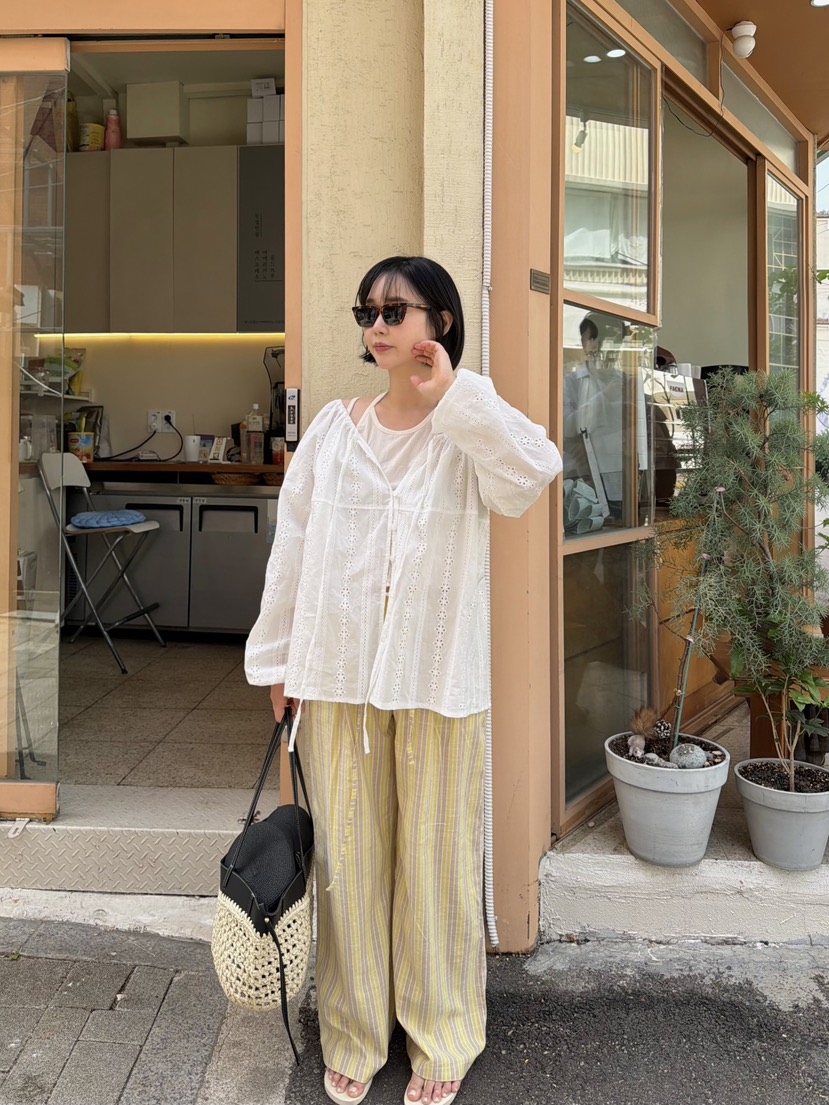 THE LINE-Q韓國代購女士新款26春夏時尚熱賣人氣休閑褲THE LINE-Q休閑褲