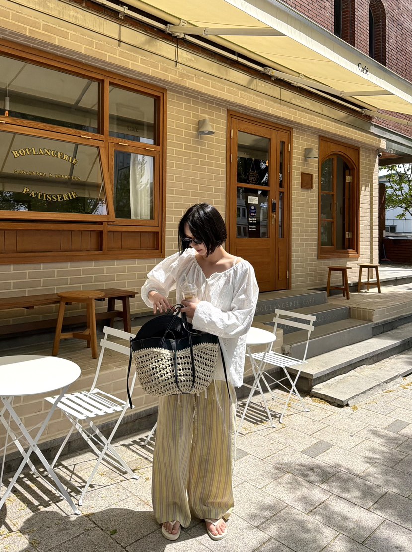 THE LINE-Q韓國代購女士新款26春夏時尚熱賣人氣休閑褲THE LINE-Q休閑褲