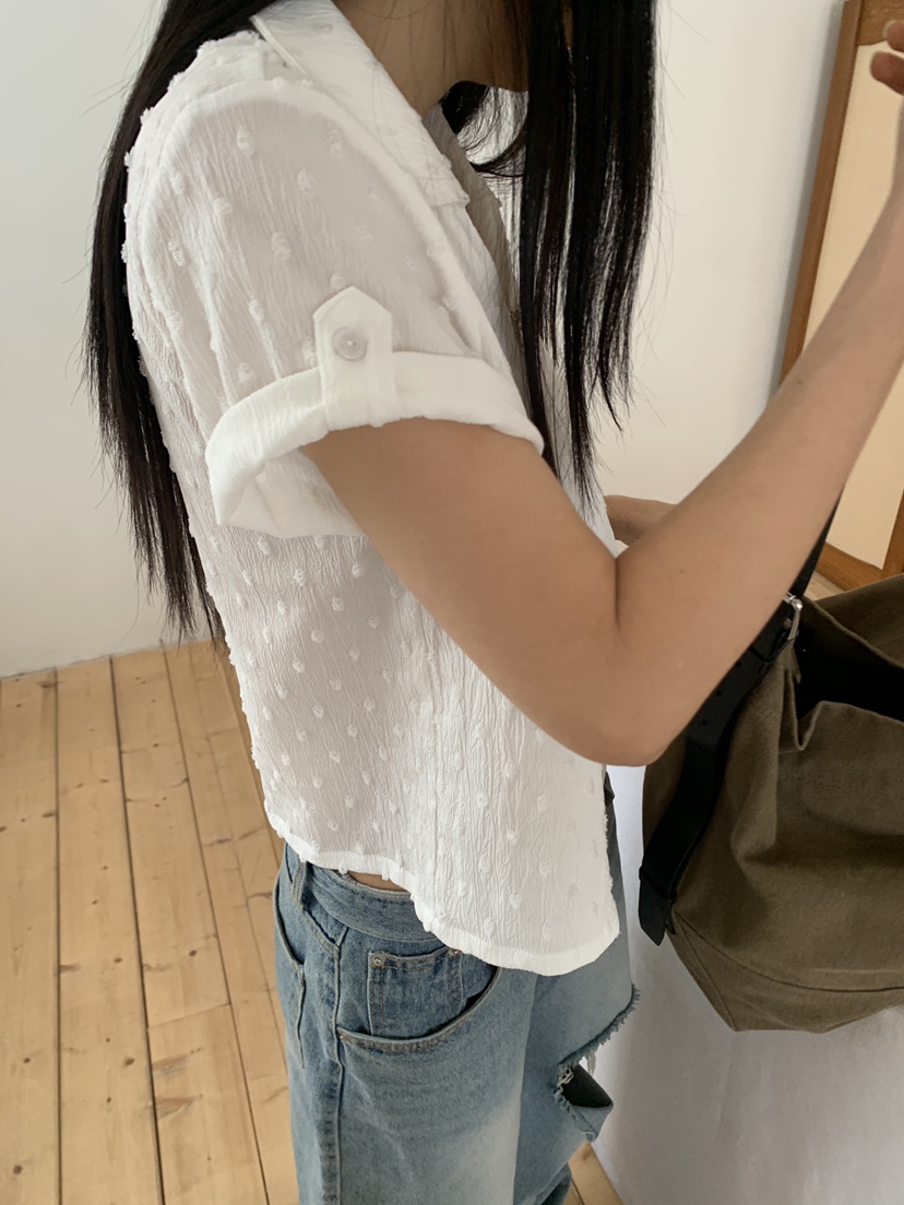 MURMUR韓國直郵實拍女裝新款推薦26夏季職業休閑襯衫蕾絲衫MURMUR襯衫/蕾絲衫