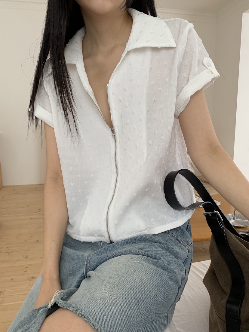 MURMUR韓國直郵實拍女裝新款推薦26夏季職業休閑襯衫蕾絲衫MURMUR襯衫/蕾絲衫