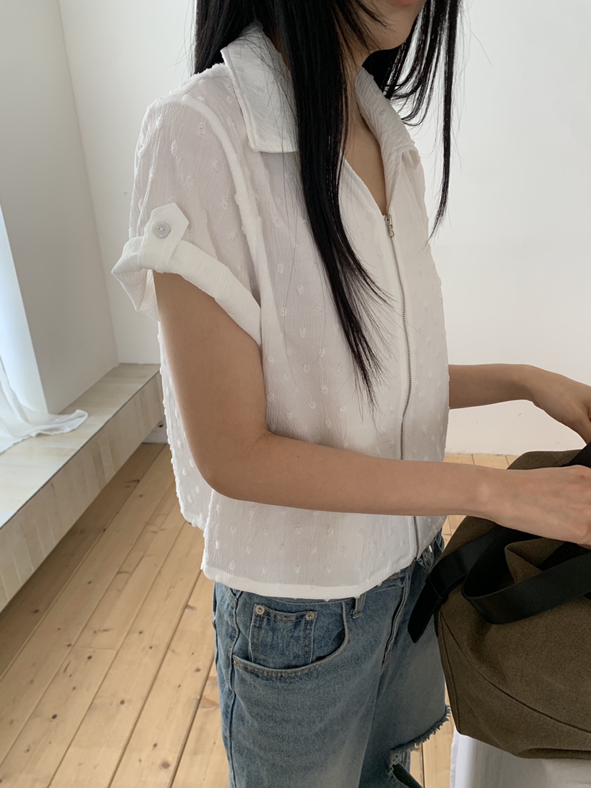 MURMUR韓國直郵實拍女裝新款推薦26夏季職業休閑襯衫蕾絲衫MURMUR襯衫/蕾絲衫