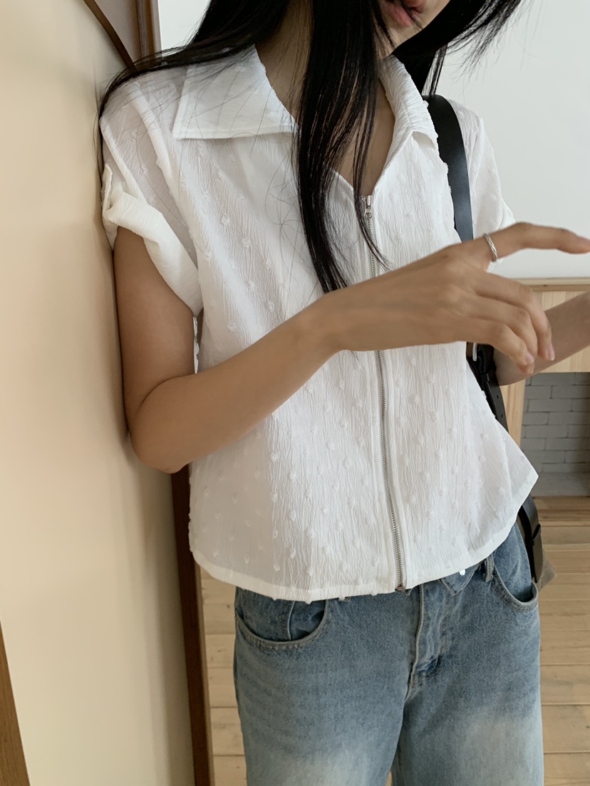 MURMUR韓國直郵實拍女裝新款推薦26夏季職業休閑襯衫蕾絲衫MURMUR襯衫/蕾絲衫