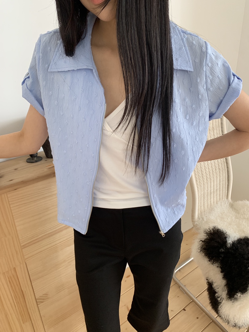 MURMUR韓國直郵實拍女裝新款推薦26夏季職業休閑襯衫蕾絲衫MURMUR襯衫/蕾絲衫