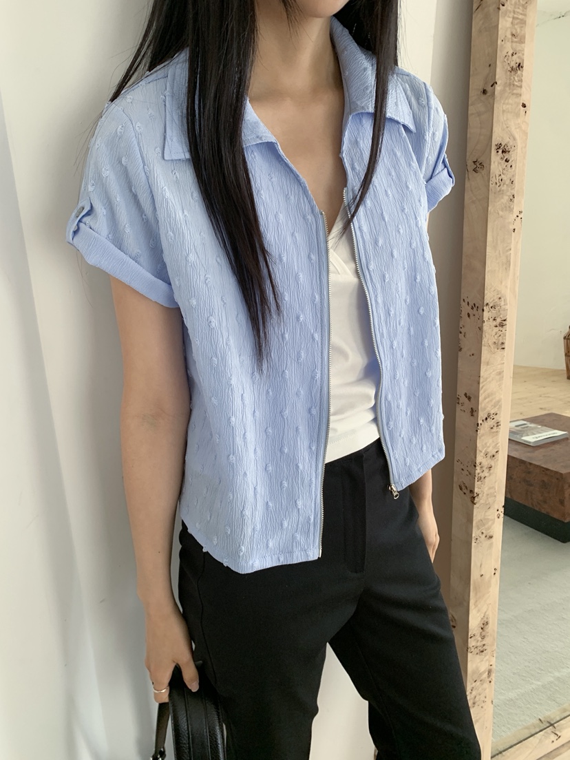 MURMUR韓國直郵實拍女裝新款推薦26夏季職業休閑襯衫蕾絲衫MURMUR襯衫/蕾絲衫