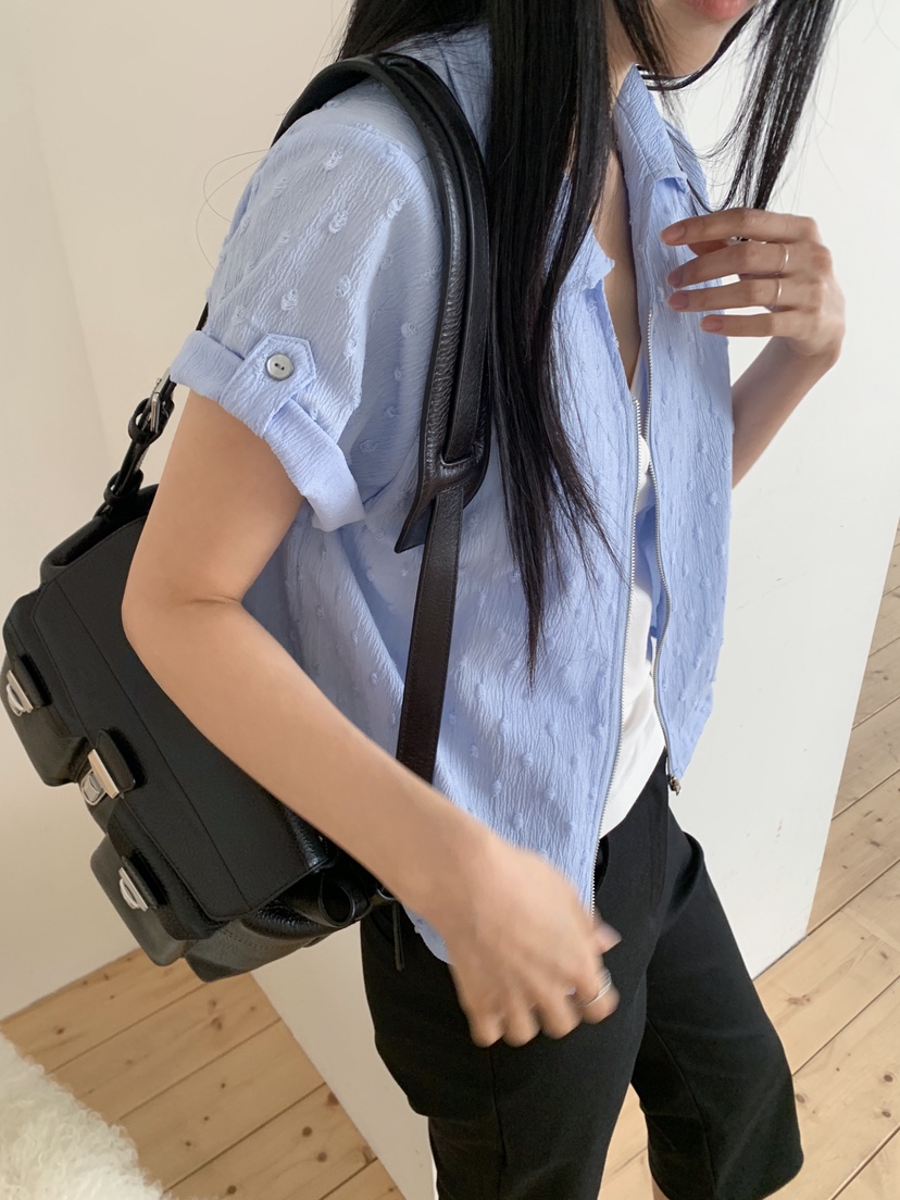 MURMUR韓國直郵實拍女裝新款推薦26夏季職業休閑襯衫蕾絲衫MURMUR襯衫/蕾絲衫