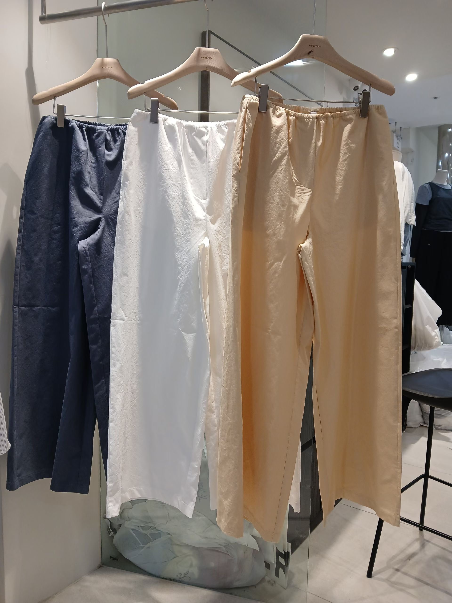 WEARRAW/WELL ROW東大門實拍韓國女士新品時尚熱賣休閑褲WEARRAW/WELL ROW休閑褲圖色2左二色