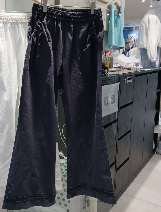 WEARRAW/WELL ROW韓國東大門代購女士新品推薦休閑褲喇叭褲系帶WEARRAW/WELL ROW休閑褲圖色2