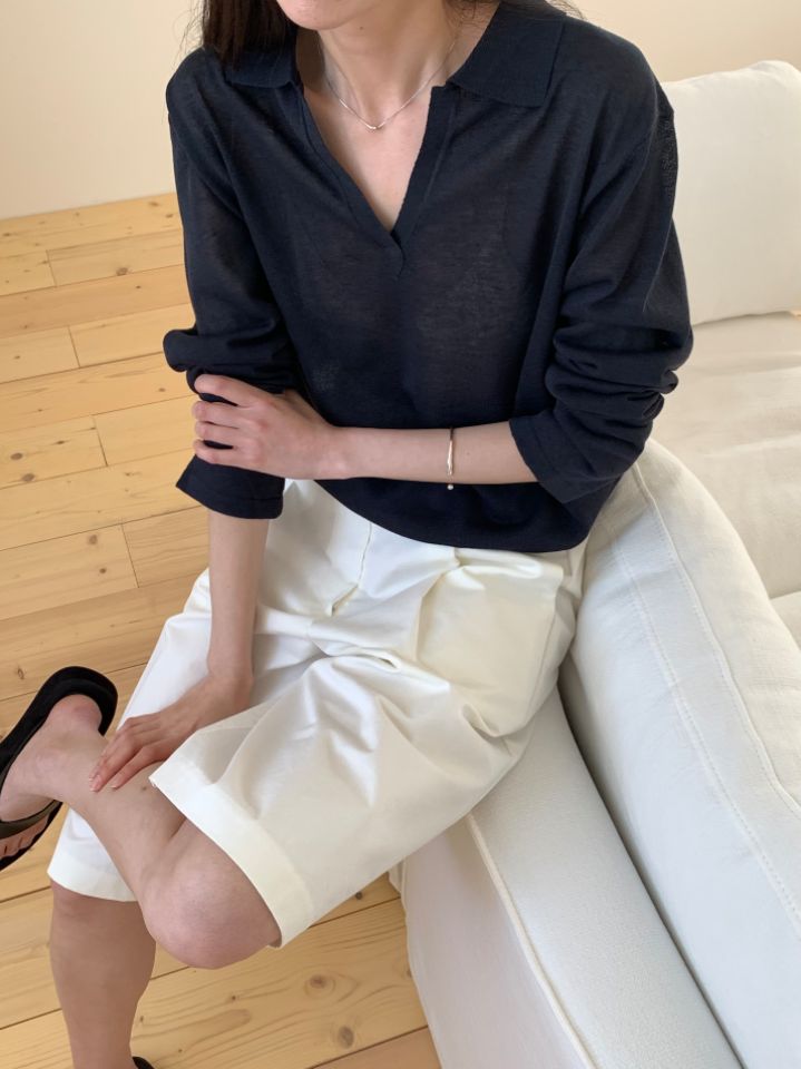 KOMOREBI東大門實拍韓國女裝新品推薦職業時尚休閑針織衫KOMOREBI針織衫