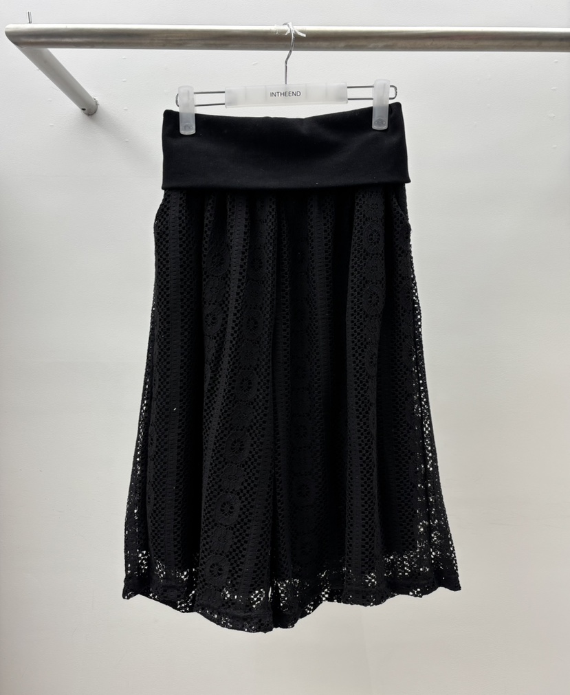 INTHEEND韓國直郵女士新品26夏季26春夏熱賣休閑褲蕾絲花INTHEEND休閑褲圖色2