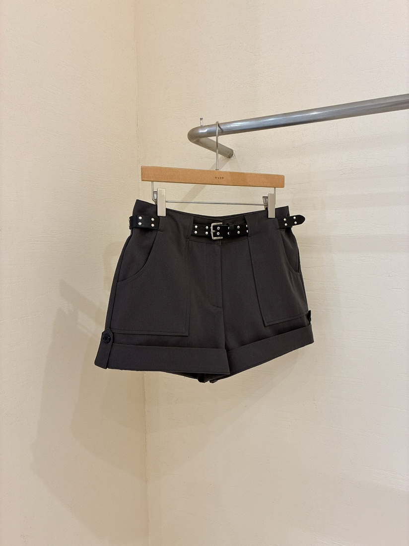 MUSE-P韓國直郵實拍女裝新品26春夏推薦26夏季休閑人氣短褲MUSE-P短褲圖色1