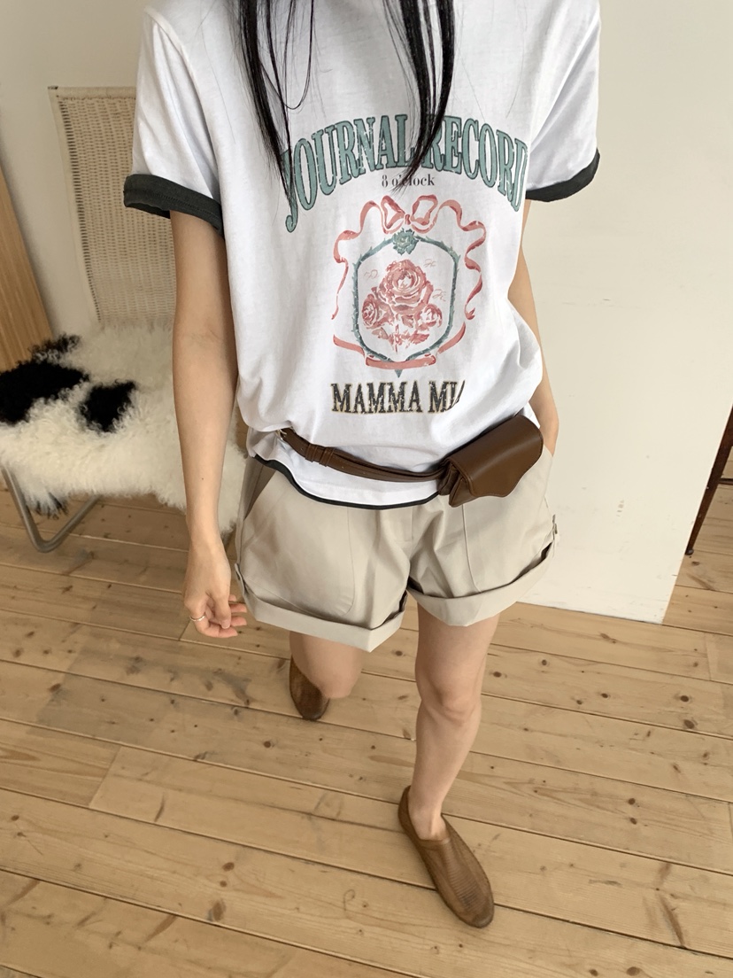 MURMUR韓國直郵實拍女裝新品推薦時尚職業人氣26春夏T恤印花MURMURT恤