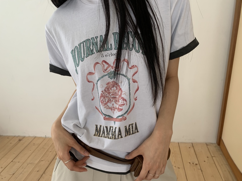 MURMUR韓國直郵實拍女裝新品推薦時尚職業人氣26春夏T恤印花MURMURT恤