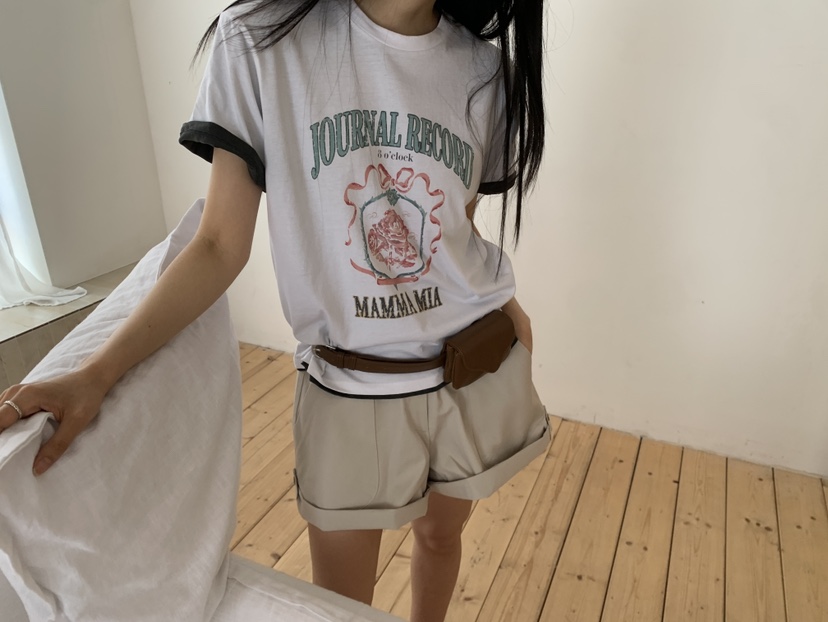 MURMUR韓國直郵實拍女裝新品推薦時尚職業人氣26春夏T恤印花MURMURT恤