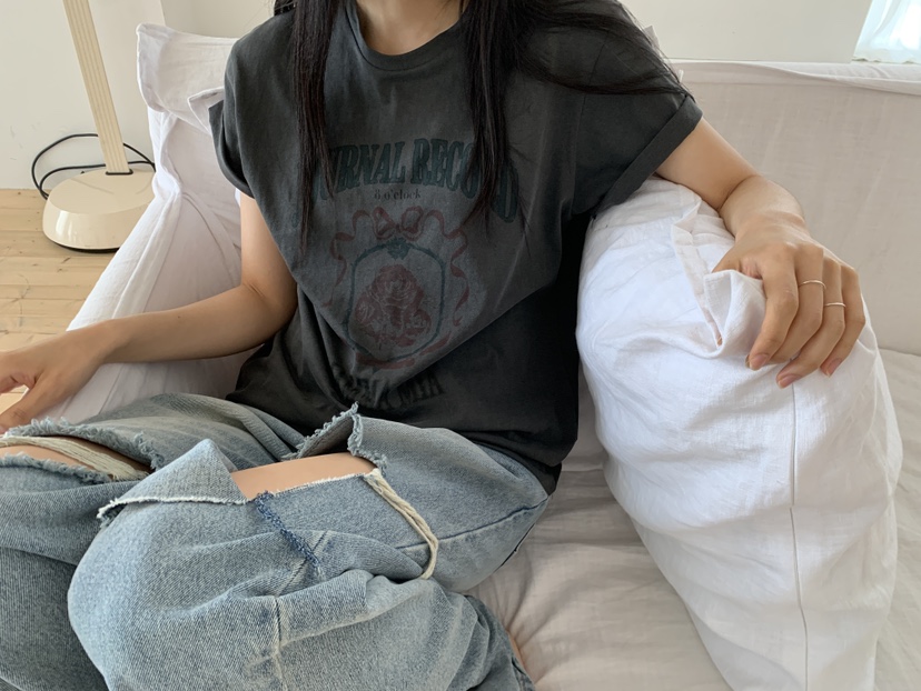 MURMUR韓國直郵實拍女裝新品推薦時尚職業人氣26春夏T恤印花MURMURT恤