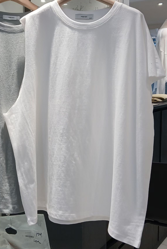 WEARRAW/WELL ROW韓國直郵女裝新品人氣時尚26春夏T恤不對稱WEARRAW/WELL ROWT恤圖色3
