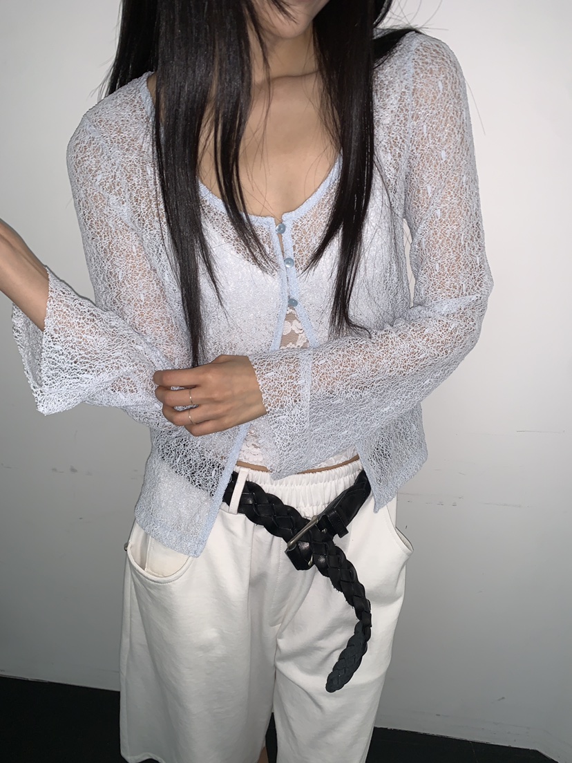 MURMUR韓國直郵女裝新款熱賣26春夏人氣職業26夏季針織衫開衫MURMUR針織衫