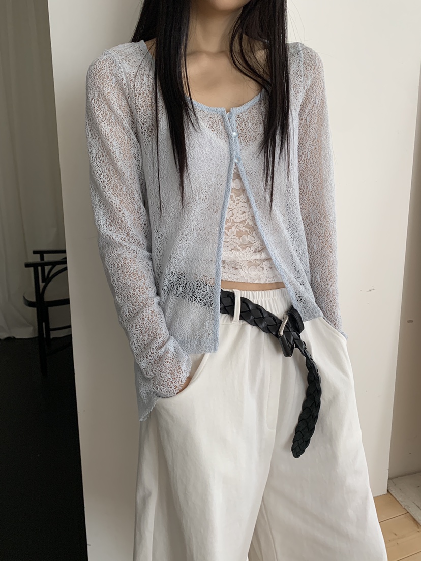 MURMUR韓國直郵女裝新款熱賣26春夏人氣職業26夏季針織衫開衫MURMUR針織衫