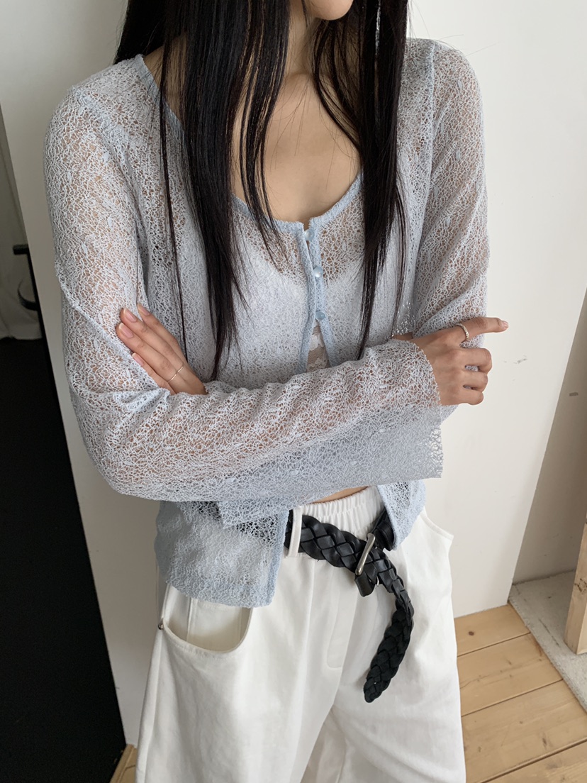 MURMUR韓國直郵女裝新款熱賣26春夏人氣職業26夏季針織衫開衫MURMUR針織衫
