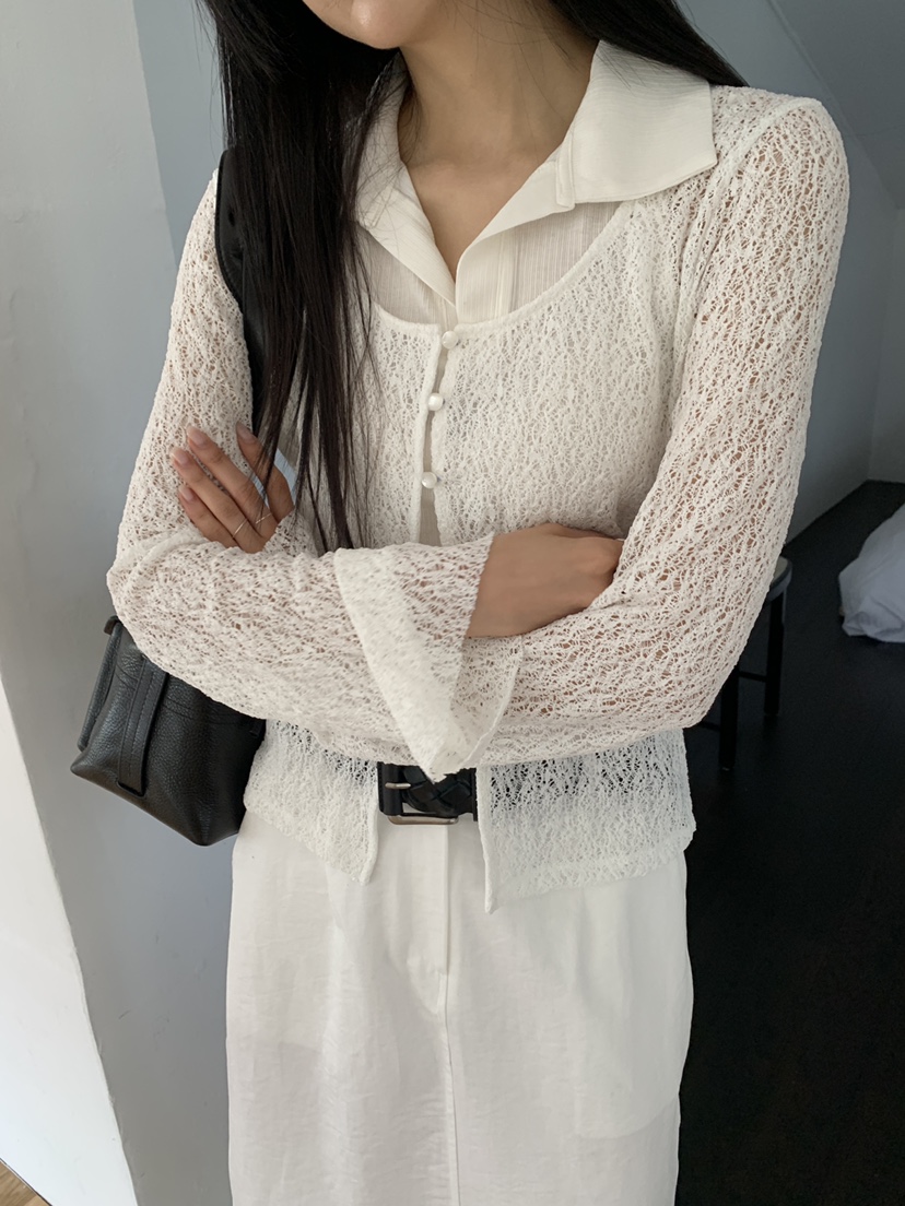 MURMUR韓國直郵女裝新款熱賣26春夏人氣職業26夏季針織衫開衫MURMUR針織衫