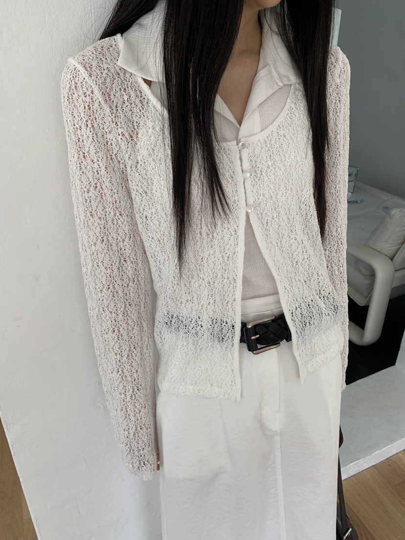 MURMUR韓國直郵女裝新款熱賣26春夏人氣職業26夏季針織衫開衫MURMUR針織衫